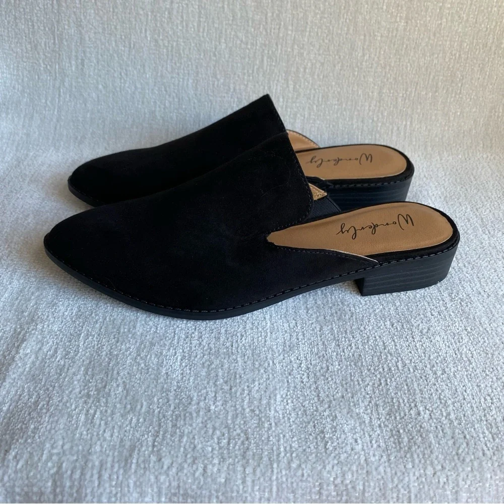 Wonderly Black Women's Mules - Picture 6 of 6